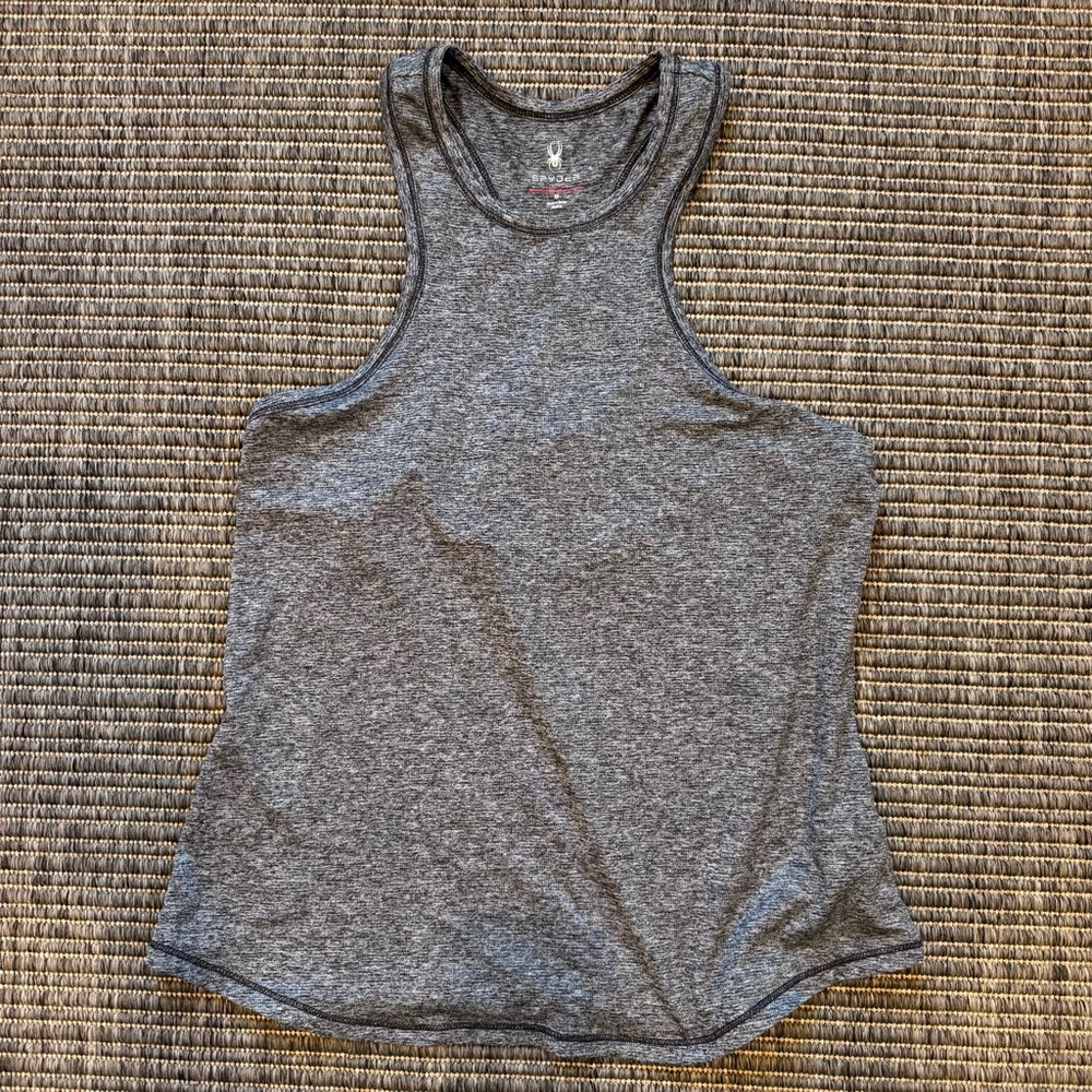 Spyder Women's Heather Gray Racerback Tank